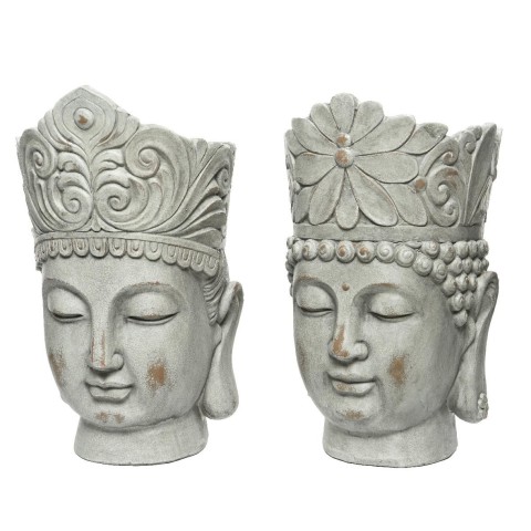 VASO TESTA BUDDHA H50 GREY 2 A